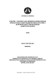 faktor - faktor yang mempengaruhi inisiasi insulin pada pasien