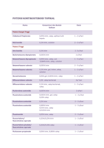 POTENSI KORTIKOSTEROID TOPIKAL