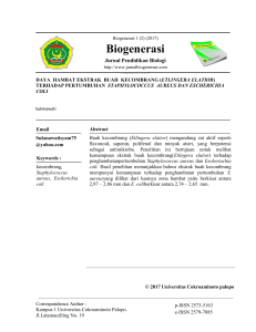 Biogenerasi - Jurnal Biogenerasi UNCP Palopo