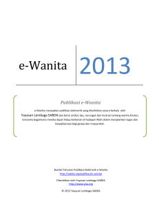 e-Wanita 2013 - SABDA