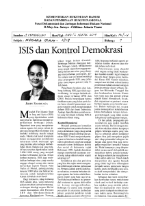 ISIS dan Kontrol Dernokrasi