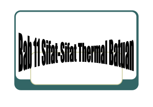 Bab 11 Sifat Thermal Batuan