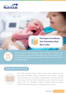 Persiapan Persalinan Dan Perawatan Bayi Baru Lahir