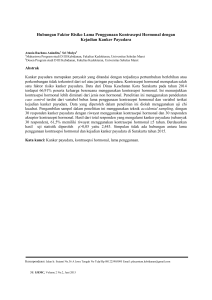 Hubungan Faktor Risiko Lama Penggunaan Kontrasepsi Hormonal