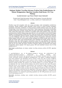 Optimasi Multiple Travelling Salesman Problem Pada - j