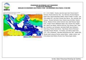 prakiraan gelombang laut maksimum di wilayah indonesia berlaku