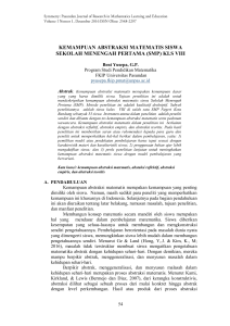 kemampuan abstraksi matematis siswa sekolah