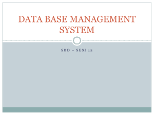 data base management system