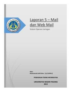 Laporan 5 – Mail dan Web Mail