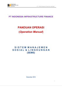 PANDUAN OPERASI (Operation Manual)