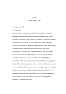 BAB II TINJAUAN PUSTAKA 2.1 Landasan Teori 2.1.1 Investasi