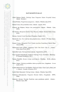 DAFTAR KEPUSTAKAAN Abdul Rahman Shaleh, Psikologi Suatu