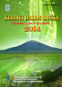 Kerinci Dalam Angka 2014 - Festival Masyarakat Peduli Danau