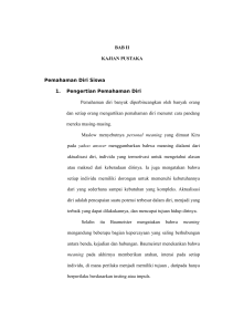 BAB II KAJIAN PUSTAKA Pemahaman Diri Siswa 1