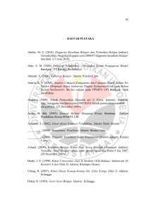 92 DAFTAR PUSTAKA Abidin, M. Z. (2010). Diagnosis Kesulitan