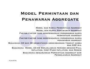 Model Permintaan dan Penawaran Aggregate