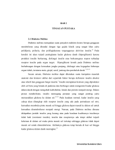 BAB 2 TINJAUAN PUSTAKA 2.1 Diabetes Melitus Diabetes melitus