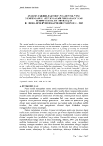 Jurnal Akuntansi dan Bisnis - Jurnal Universitas Medan Area