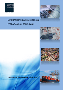 laporan kinerja kementerian perdagangan triwulan i