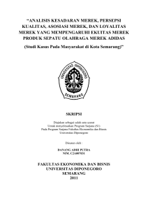 analisis kesadaran merek, persepsi kualitas, asosiasi