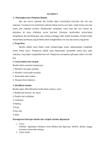 HANDOUT A. Menyiapkan dan Membuat Bumbu Bau dan aroma