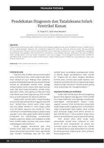 Pendekatan Diagnosis dan Tatalaksana Infark Ventrikel Kanan