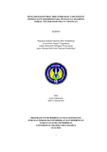 pengaruh kontrol diri terhadap narcissistic personality disorder pada