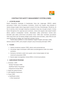 contractor safety management system (csms)