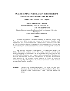 ANALISIS DAMPAK PERDAGANGAN BEBAS