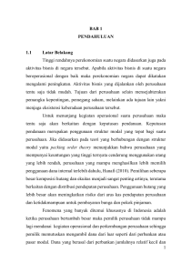 1 BAB 1 PENDAHULUAN 1.1 Latar Belakang Tinggi rendahnya