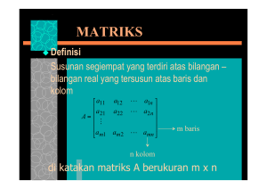 matriks - Informatika Unsyiah