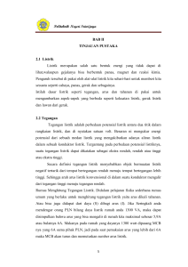 Politeknik Negeri Sriwijaya BAB II TINJAUAN PUSTAKA 2.1 Listrik