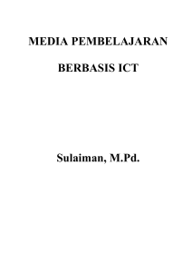 MEDIA PEMBELAJARAN BERBASIS ICT Sulaiman, M.Pd. - e