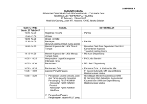 LAMPIRAN A SUSUNAN ACARA PENINGKATAN