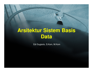 Kontrak Kuliah Arsitektur Sistem Basis Data