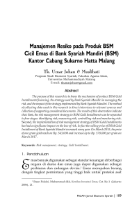 BSM - Ejournal UMM - Universitas Muhammadiyah Malang