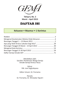 daftar isi - Gereja Kristus Yesus