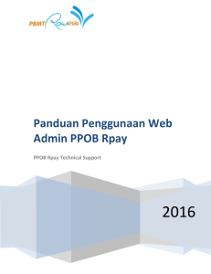 Panduan Penggunaan Web Admin Rpay Multibiller - PBMT