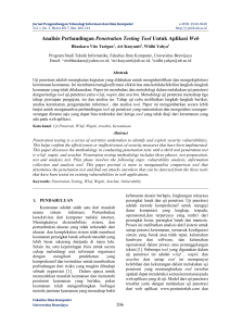 Analisis Perbandingan Penetration Testing Tool Untuk - j