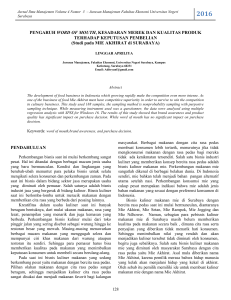 Jurnal Ilmu Manajemen Volume 4 Nomor 2