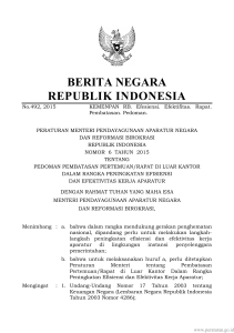 BERITA NEGARA REPUBLIK INDONESIA