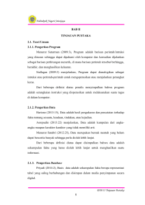 8 BAB II Tinjauan Pustaka Politeknik Negeri Sriwijaya BAB II