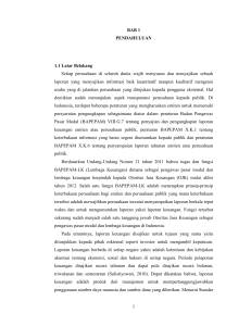 1 BAB 1 PENDAHULUAN 1.1 Latar Belakang Setiap