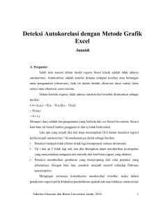 Deteksi Autokorelasi dengan Metode Grafik Excel (PDF