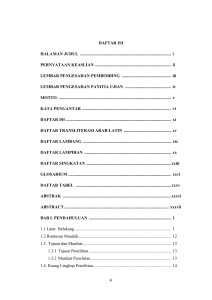 DAFTAR ISI HALAMAN JUDUL
