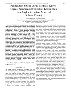Studi Kasus pada Data Angka Kematian Maternal di Jawa