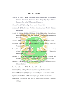 DAFTAR PUSTAKA Agustina, AY. (2007). Skripsi : Hubungan Antara