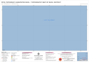 peta topografi kabupaten buol / topography map of buol district