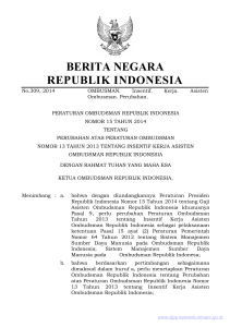 BERITA NEGARA REPUBLIK INDONESIA