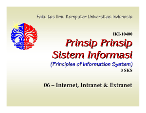 Prinsip Prinsip Sistem Informasi